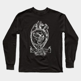 Washing Machine Heart - Illustrated Lyrics Inverted Long Sleeve T-Shirt